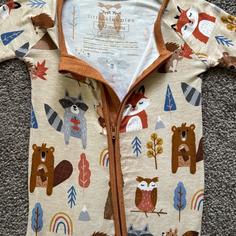 Little Sleepies Woodland Friends Zippy 6-12 - Picture 3 of 6